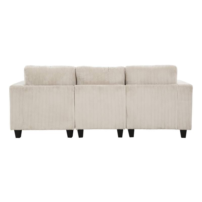 Kenlis Corduroy Living Room Sofa with Storage
