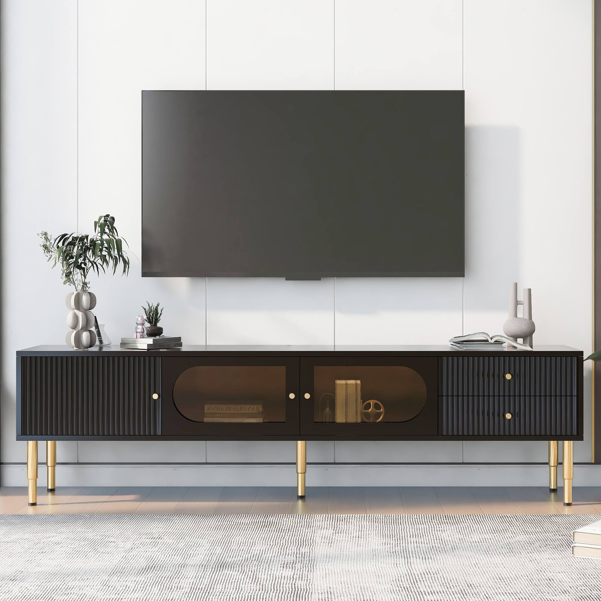 テレビ台 IDEE STILT TV CABINET Amazon.com: JXQTLINGMU Farmhouse TV Stand for 75 Inch TV