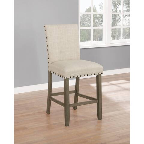 Coaster Furniture Ralland Beige Upholstered Counter Stools (Set of 2)