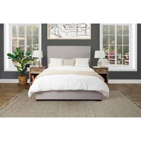 Hanford Upholstered Panel Bed, Grey by Republic Design House