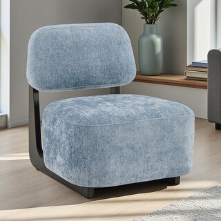 Solara Modern Chenille Accent Chair with Solid Wood Frame - Bed Bath ...