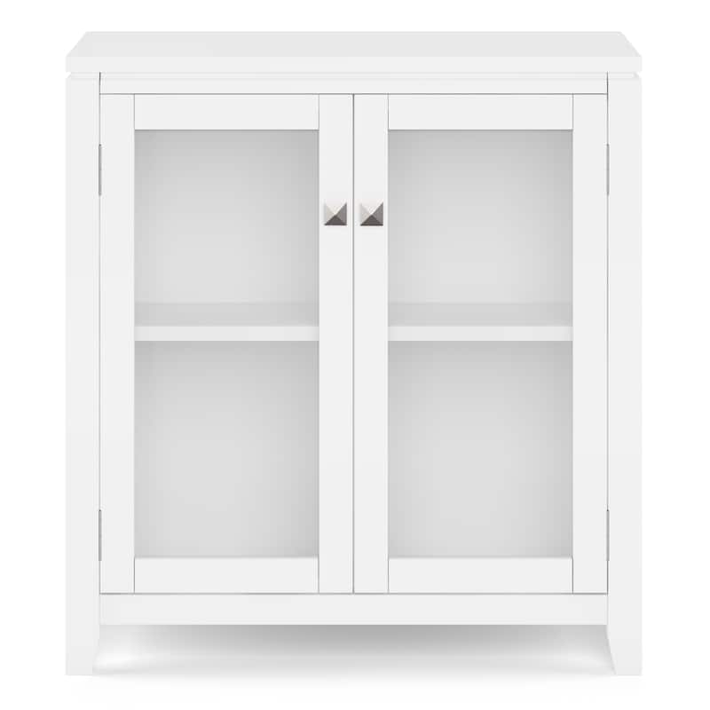 WYNDENHALL Essex SOLID WOOD 30 inch Wide Contemporary Low Storage Cabinet - 30"w x 14"d x 31" h