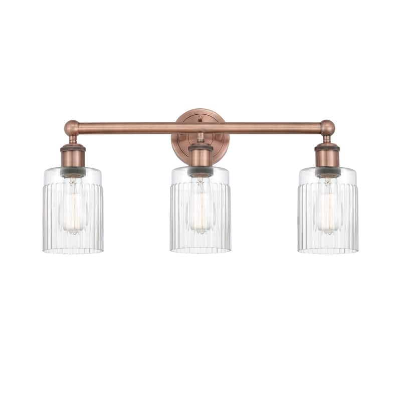 Innovations Lighting 616-3W-12-23 Hadley Vanity Hadley 3 Light 23" - Antique Copper / Clear