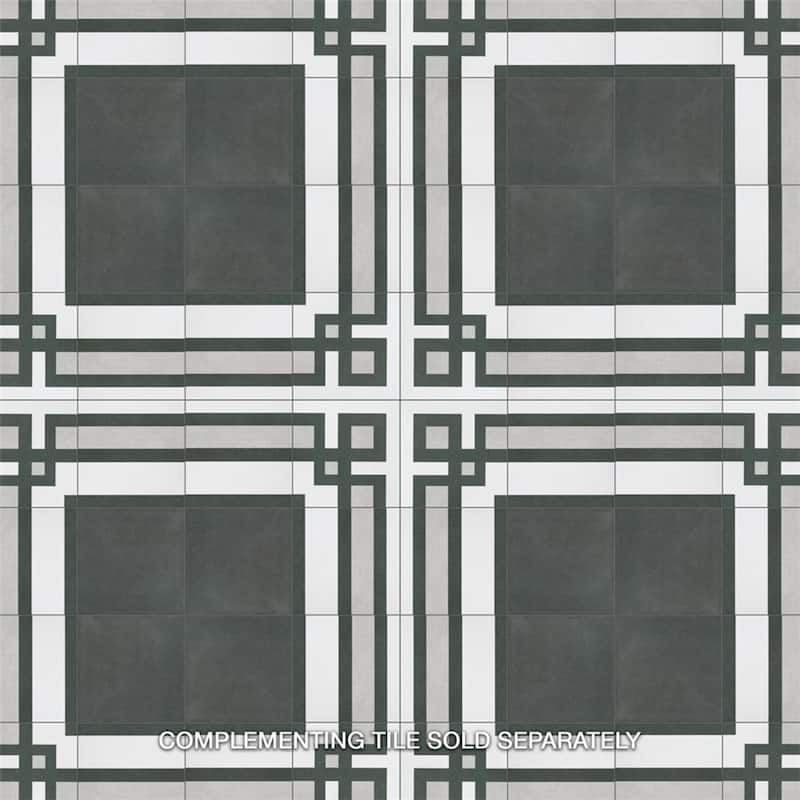 Merola Tile Twenties Frame 7-3/4" x 7-3/4" Ceramic Floor and Wall Trim