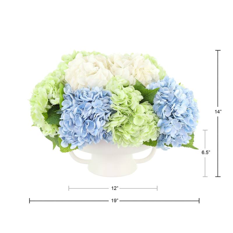 Assorted Hydrangea Centerpiece - 14