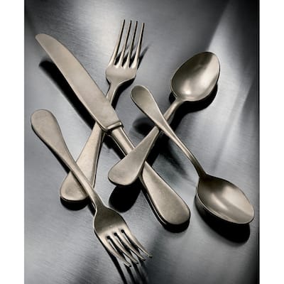 Vintage Champagne 5-piece Stainless Steel w/PVD Titanium Coating Flatware Set