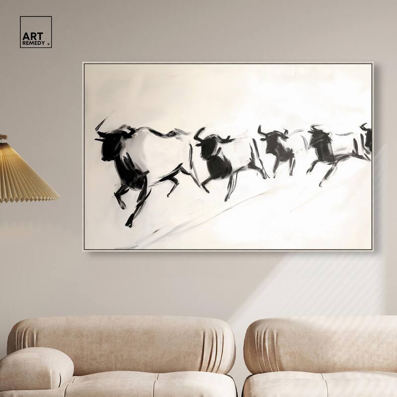 Bovine II Canvas by Art Remedy