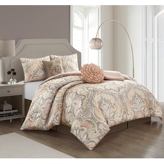 Porch & Den Summerfield Jacquard Medallion 6-piece Comforter Set