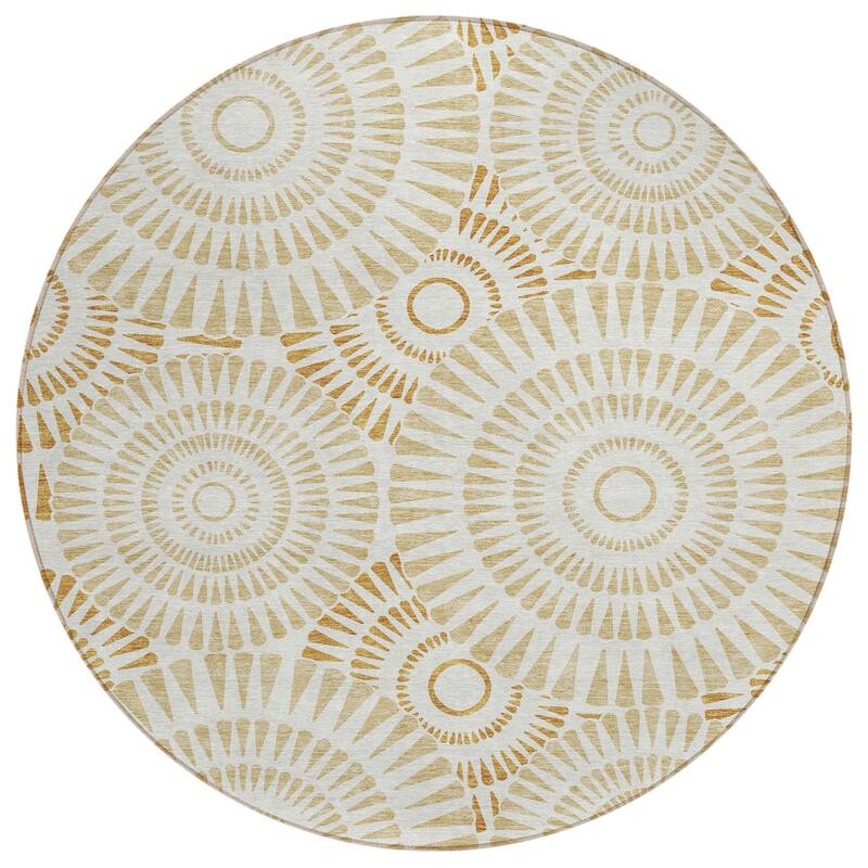 HomeRoots Geometric Transitional Rectangle Outdoor Rug