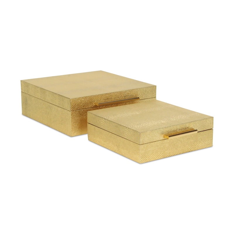 Lusan Black Vinyl Decorative Box Set