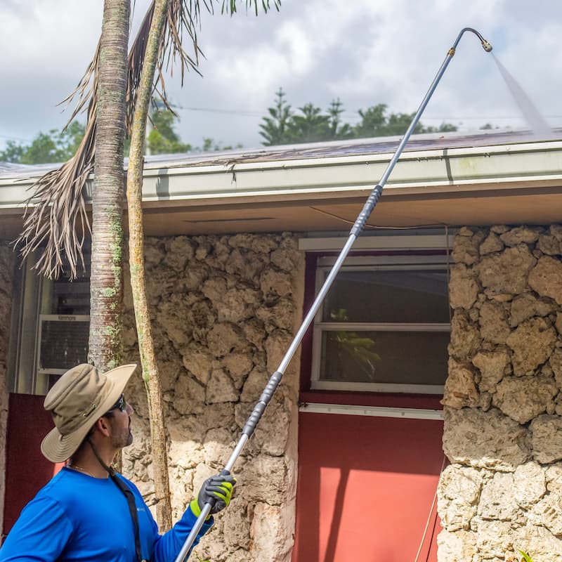 9-Ft. Universal Pressure Washer Lance with Shoulder Pad and U-Shaped Nozzle - 9-Foot