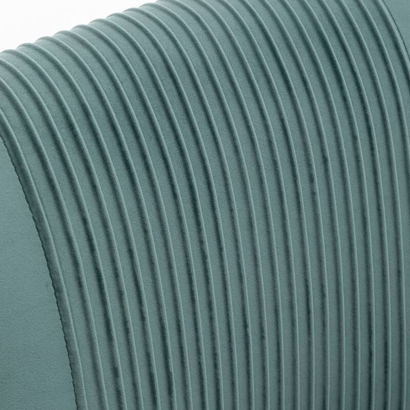 Modern Contempoary Velvet Dining Chair Set of 2 with Metal Frame Legs and Back Pull