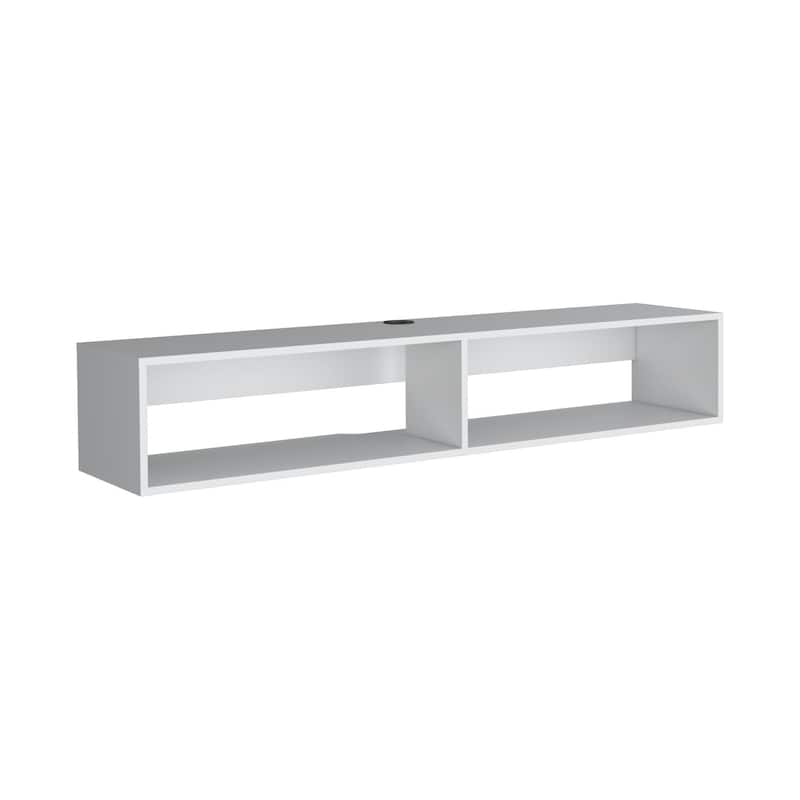 Modern Floating TV Stand Moore, Media Console for 60-69 Inch TVs, Spacious Shelves