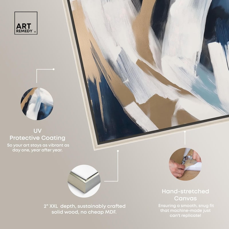 Golden Vortex II Canvas by Art Remedy