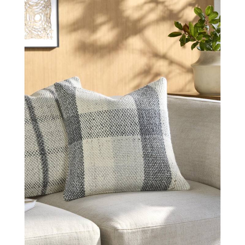 Becki Owens x Livabliss Amaya Transitional Accent Pillow - 18"L x 18"W - Down