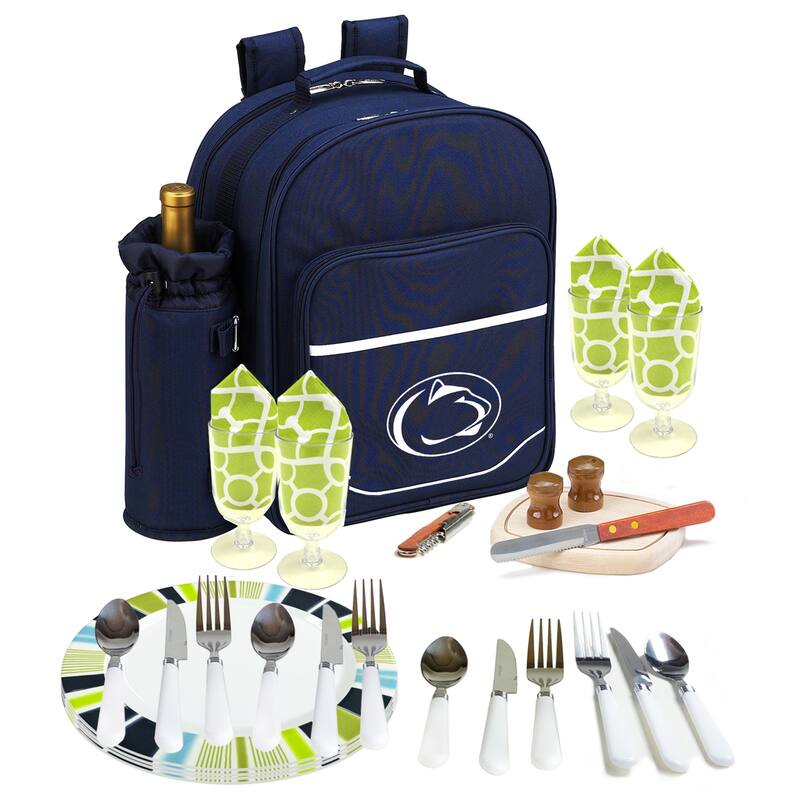 NCAA Penn State Nittany Lions Picnic Backpack Equipped for Four