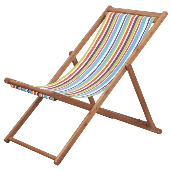 vidaXL Folding Beach Chair Fabric 