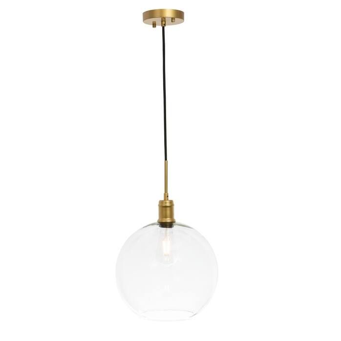 Amaris 12.5-Inch 1-Light Clear Glass Pendant