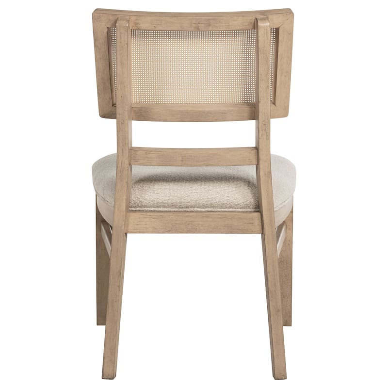 Kailani Rattan Cane Dining Side Chair Beige Oak (Set of 2) - 20.5" x 22.25" x 35"