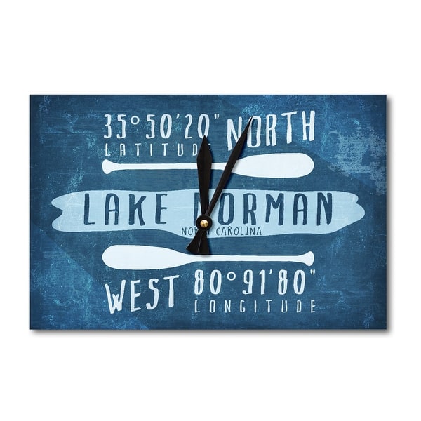 Lake Norman, North Carolina - Lake Essentials - Latitude & Longitude -  Lantern Press Artwork (Acrylic Wall Clock) - Bed Bath & Beyond - 15849073