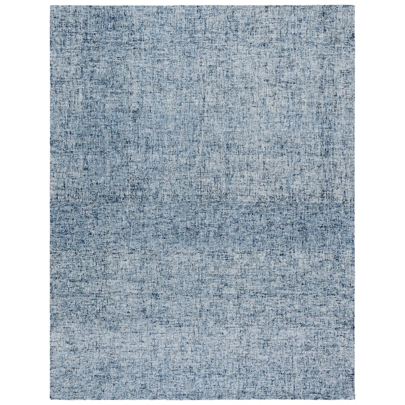 SAFAVIEH Handmade Abstract Menna Wool Rug - 9' x 12' - Blue/Ivory