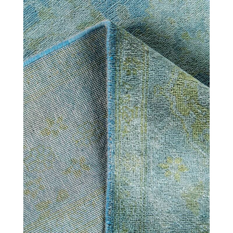Vibrance, One-of-a-Kind Hand-Knotted Area Rug - Gray, 6' 2" x 9' 5" - 6' 2" x 9' 5"