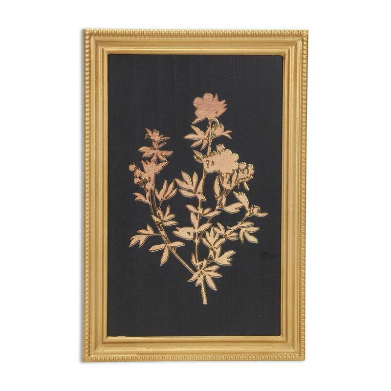 Franziska Gold Framed Garden Flower Decor