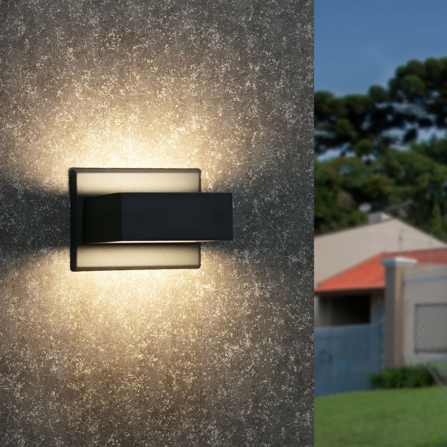 Wall Sconce LED Integrated Porch Light Modern Waterproof IP54 Wall Lamps Outdoor Up/Down Skeleton Light