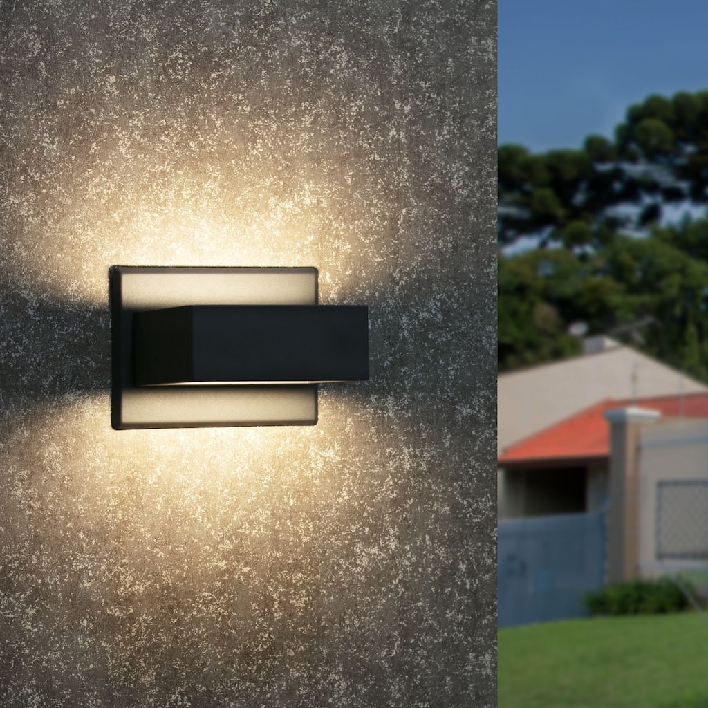 Wall Sconce LED Integrated Porch Light Modern Waterproof IP54 Wall Lamps Outdoor Up/Down Skeleton Light