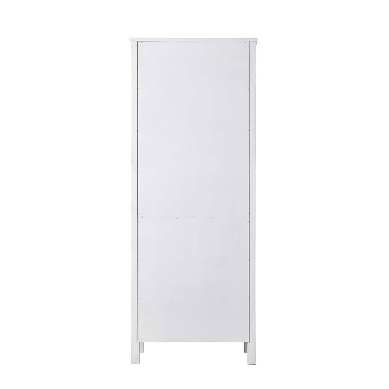 Winslow 16-28 Inch Bath Storage Glass Cabinet