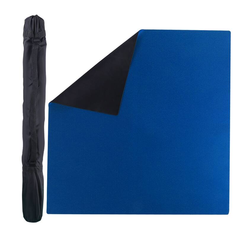 GSE™ 32"x32" Rubber Anti-Slip Mahjong Mat, Poker Cards Game Cover, Domino & Board Game Tabletop Mat - Blue