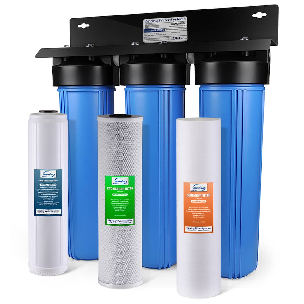 iSpring 3-stage Lead Reducing Whole House Water Filter System