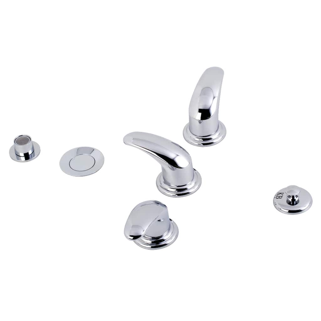 Kingston Brass Three-Handle Deck Mount Bidet Faucet