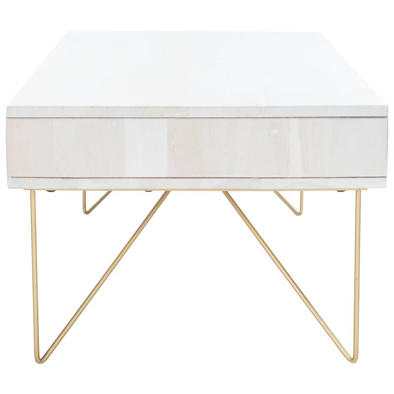 SAFAVIEH Sebahate 1-Drawer 1-Shelf Living Room Coffee Table - 40" W x 21.3" L x 15.7" H - 40Wx21Dx16H