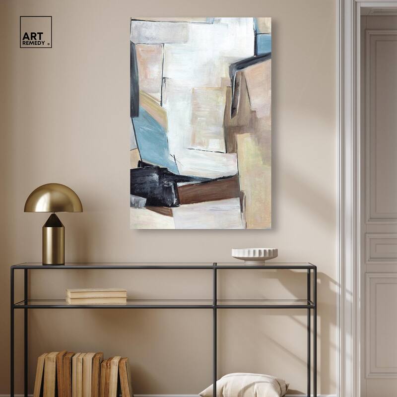 Joy Filled Shapes Canvas by Art Remedy, Gallery Wrapped