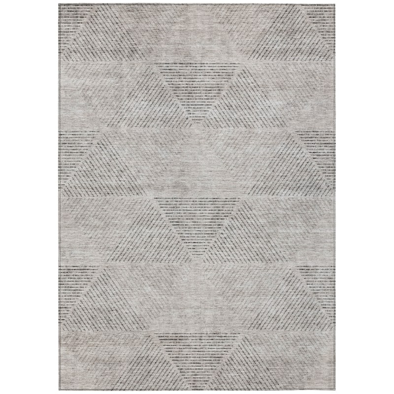 Machine Washable Indoor/ Outdoor Chantille Prism Contemporary Rug