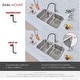 preview thumbnail 8 of 12, STYLISH Jaspel Dual Mount 31.25" Double-Bowl Kitchen Sink - 31.25" x 18" x 9"