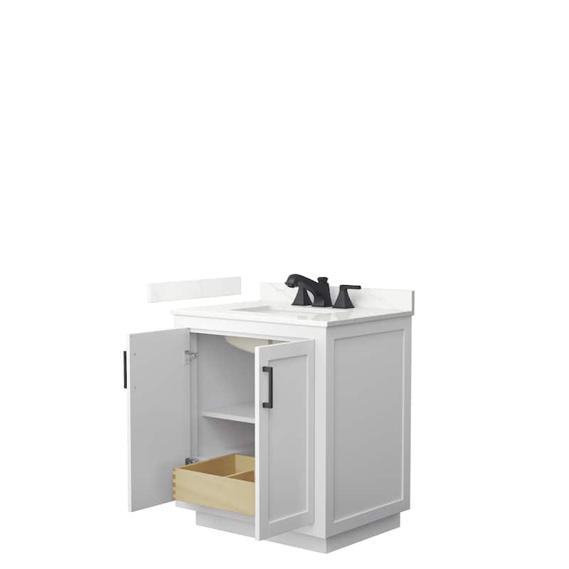 Miranda 30-inch Single Vanity, Quartz Top