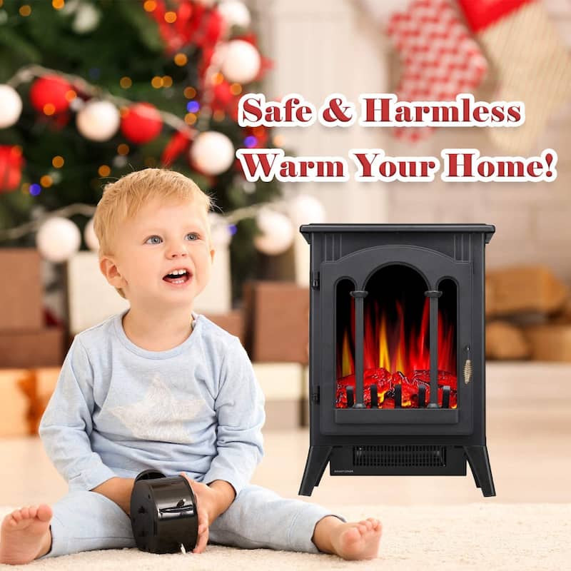 16inch Infrared Electric Fireplace Stove, Freestanding Fireplace Heater