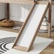preview thumbnail 23 of 54, Wood Twin Loft Bed Kids Bed with Slide and Underbed Space