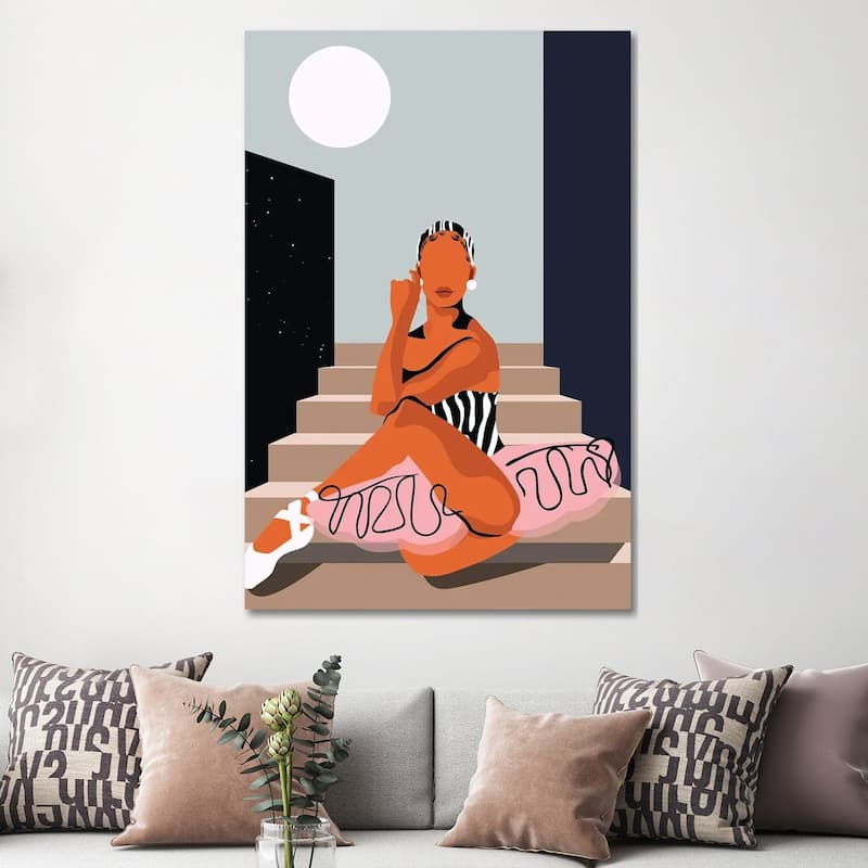 iCanvas "Ballet Noir" by Domonique Brown Canvas Print