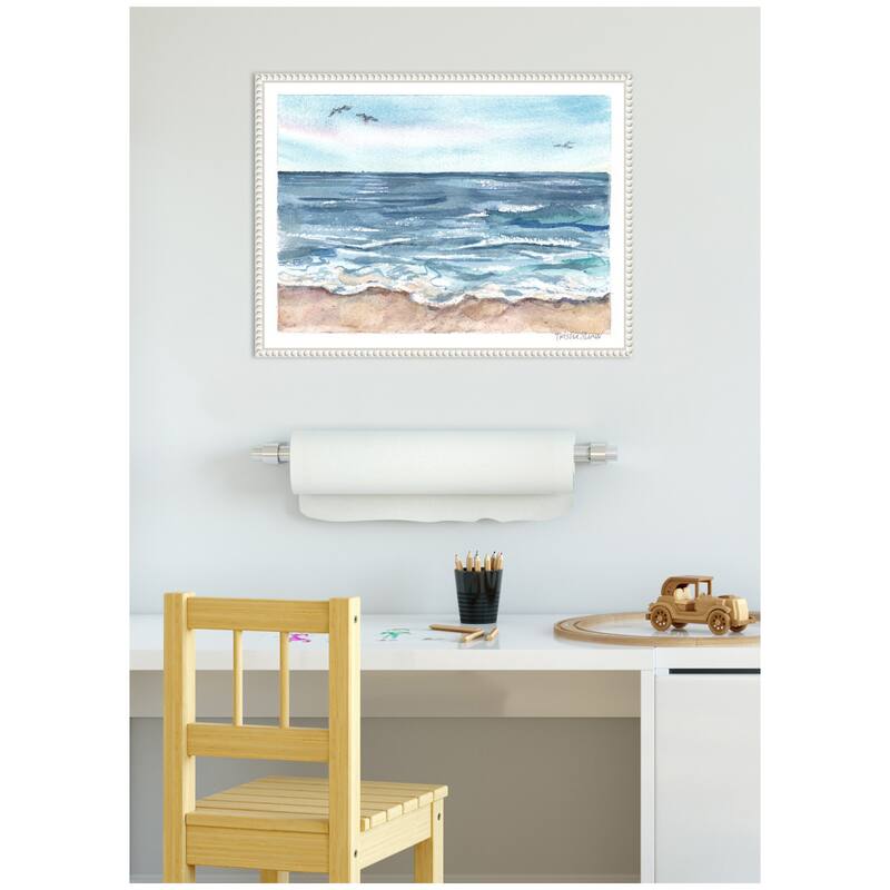 Kate and Laurel Sylvie Ocean Seascape Framed Canvas by Patricia Shaw