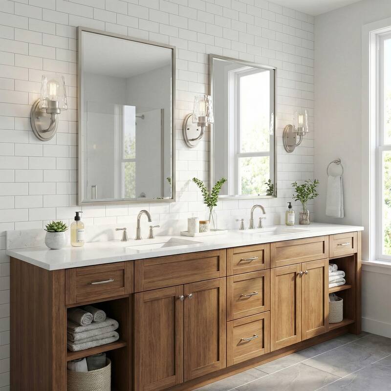 Acroma Modern Bathroom Vanity Light Art Glass Wall Sconce