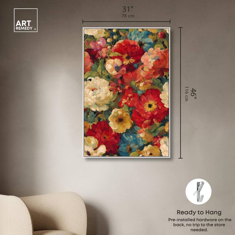 Garden Tapestries II Canvas by Art Remedy