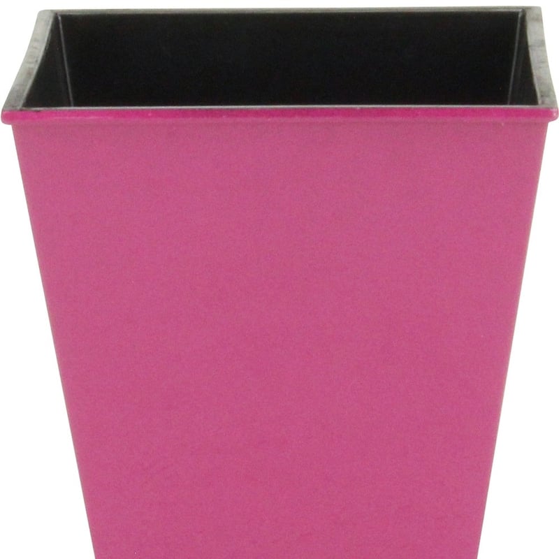 HomeRoots 5" Hot Pink Recycled Plastic Indoor Outdoor Rectangular Nursery Pot