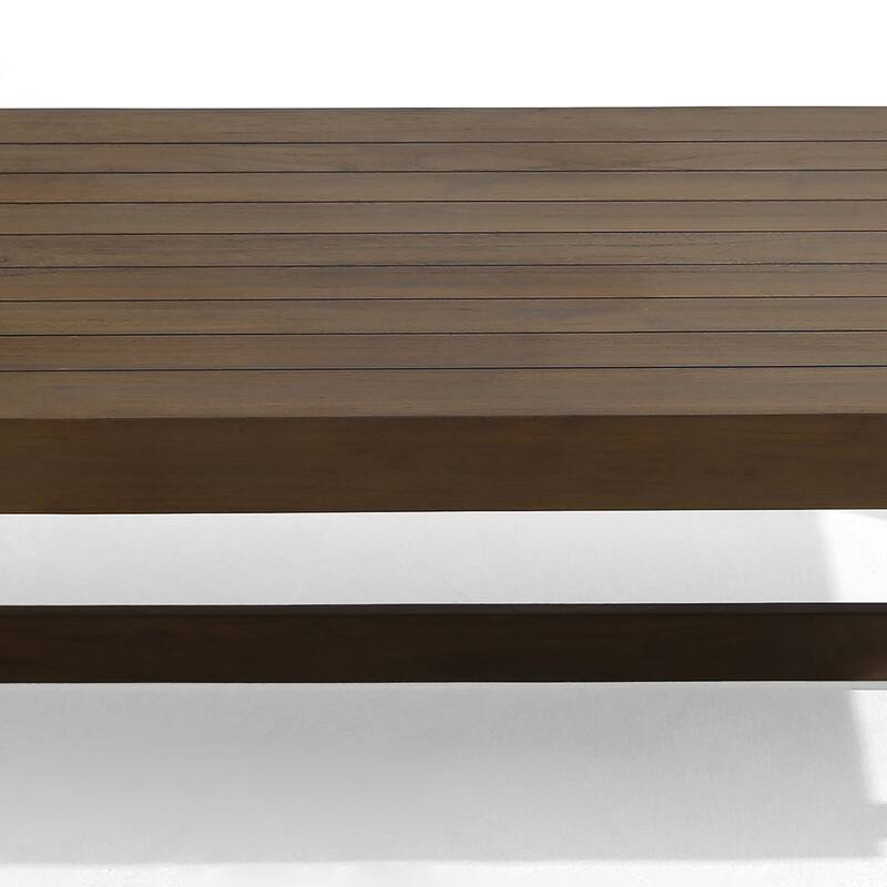 Teak Outdoor Armless Lounge Chair Set Loveseat with Cushions