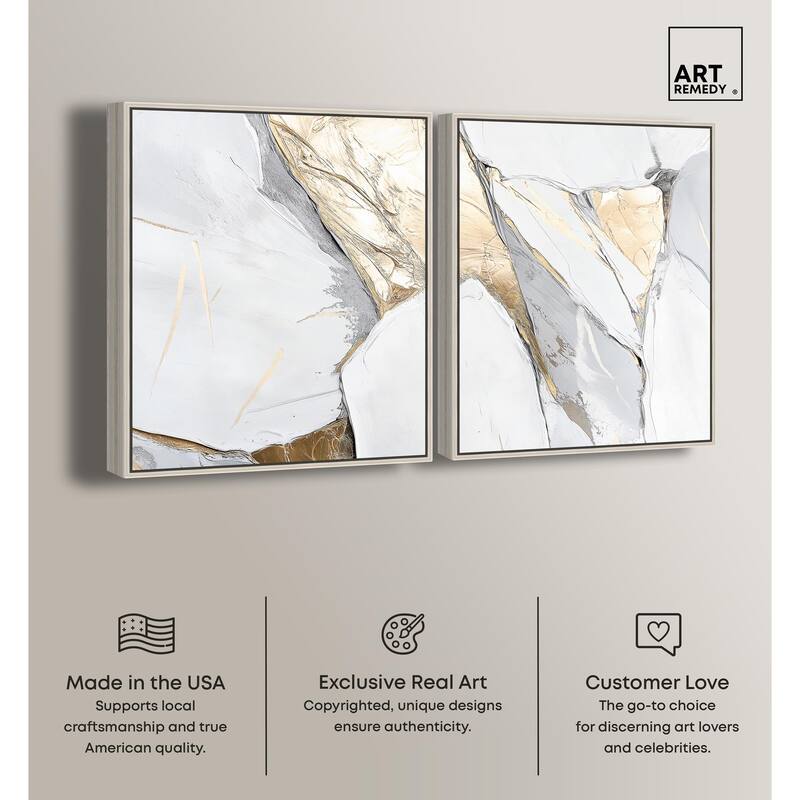 Cracks of Creation III Canvas Set of 2 by Art Remedy
