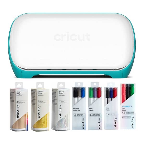 Cricut Joy Compact and Portable DIY Machine with Multicolor Vinyl and Pen  Bundle - Bed Bath & Beyond - 33337273