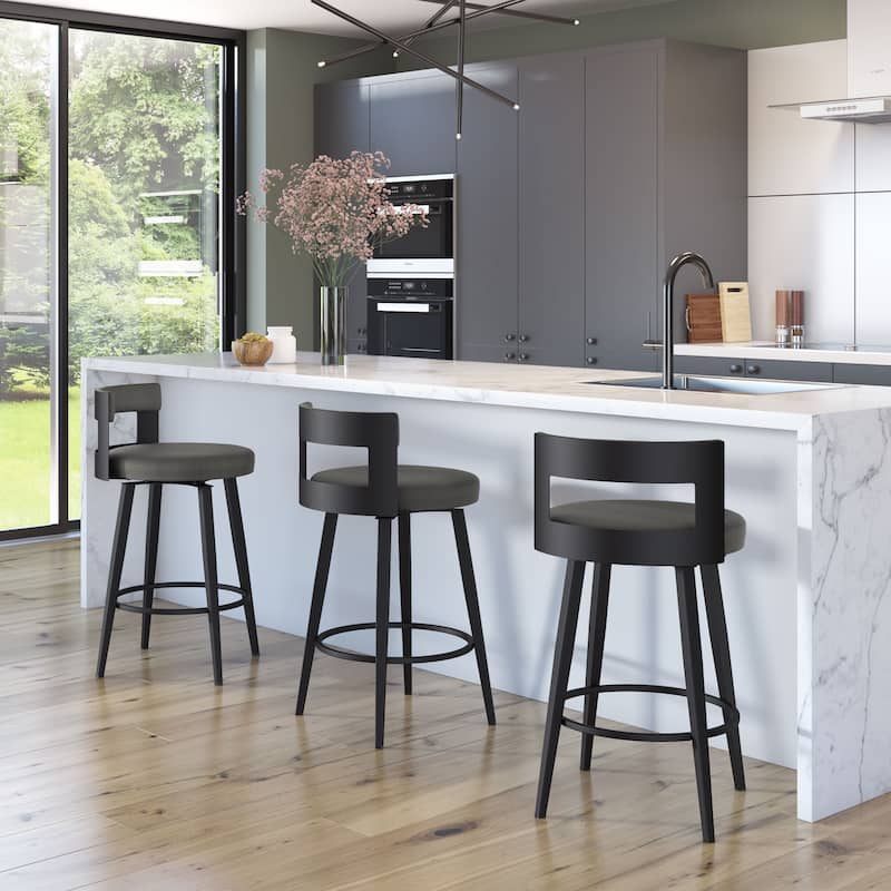 Amisco Paramont Swivel Counter and Bar Stool - N/A