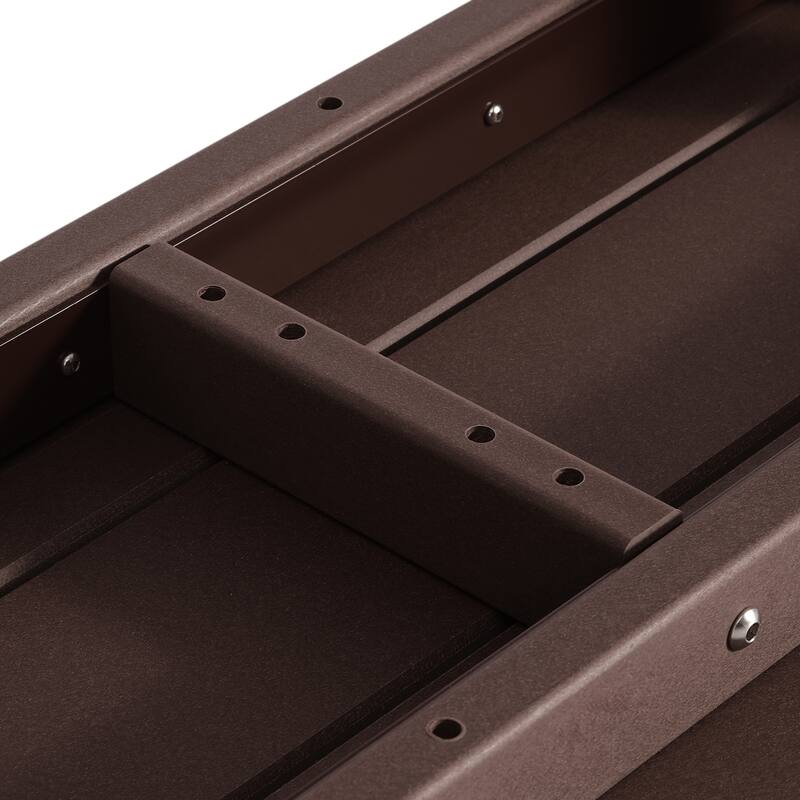 Laguna Hdpe All Weather Outdoor Patio 65" Bench